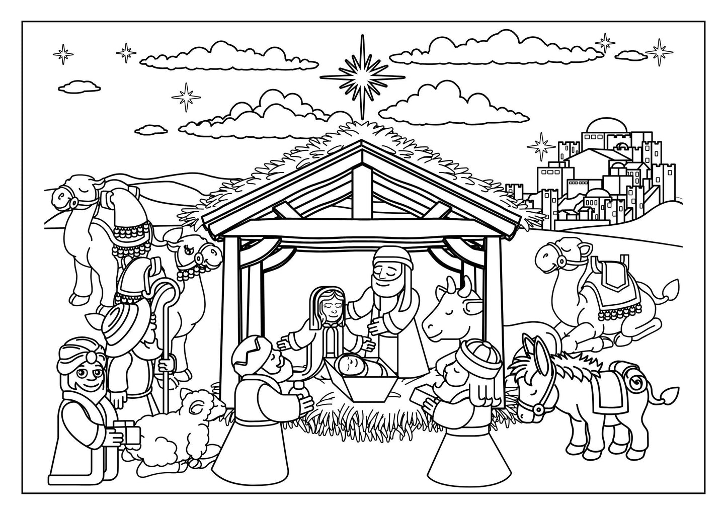 Magical Christmas Activity Book| Fun Puzzles |Colouring Pages | Holiday Crafts for Kids|Christmas Activity Book