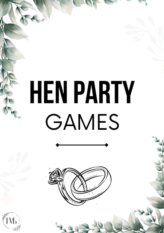 Hen Party Games | Printable Party Games| Bachelorette Party Games Bundle